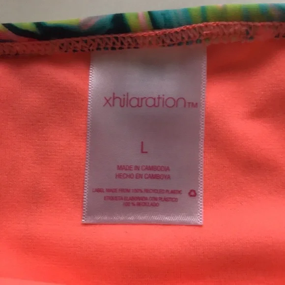 Xhilaration Bikini Bottom Melon and Turquoise. - Picture 4 of 5